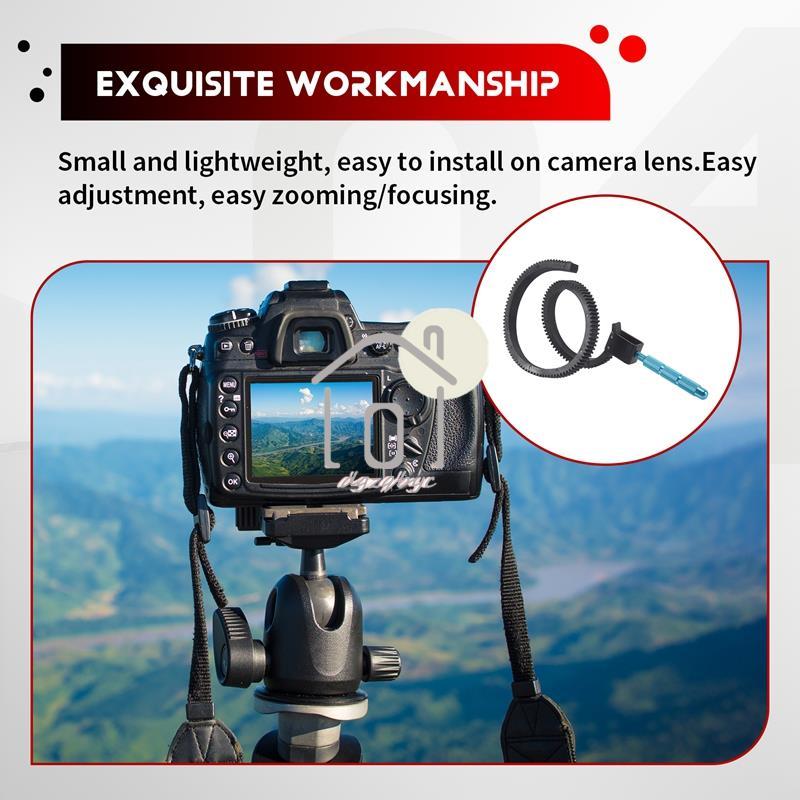 Vòng lấy nét, Zoom Ring Zoom Gear Focus với tay cầm hợp kim nhôm Tương thích với máy ảnh SLR kỹ thuật số