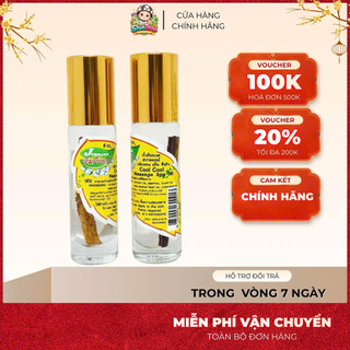 Dầu Lăn Thảo Dược Quế Khâu Jermjan Cool Spa Oil 8ml Thái Lan