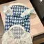 【Ready Stock】 Pet Summer Wear Clothes College Style Rhombus Bow Tie Lace Traction Vest Dog Summer Dress Summer New 9oMt