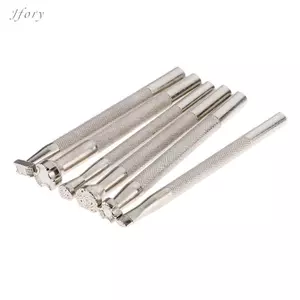 Prettyia 6 Cái Thủ Công Da Khắc Dập Nổi