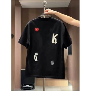 Áo thun nam ESEA tay ngắn, thiết kế thêu phong cách unisex