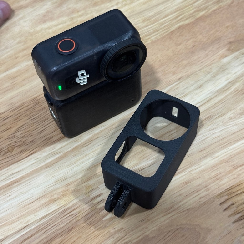 Ngàm Quay Dọc Cho DJI Osmo Nano - Khung Cage Bảo Vệ Tích Hợp Chân GoPro