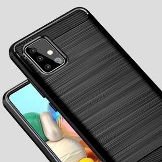 Ốp Silicon Cho Samsung Galaxy A17 A07 A56 A36 A26 A16 A06 A05s A15 A25 A35 A55 A04s A04e A14 A24 A34 A54 A13 A23 A33 A53 A73 A21s A31 A51 A71 Ốp Điện Thoại TPU Mềm Bằng Sợi Carbon