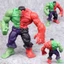 Avengers Anti-Hulk Armored Anime Xanh Xám Đỏ Hulk Nhỏ Khổng Lồ Mô Hình Di Chuyển Được Đồ Chơi 4 Mô Hình