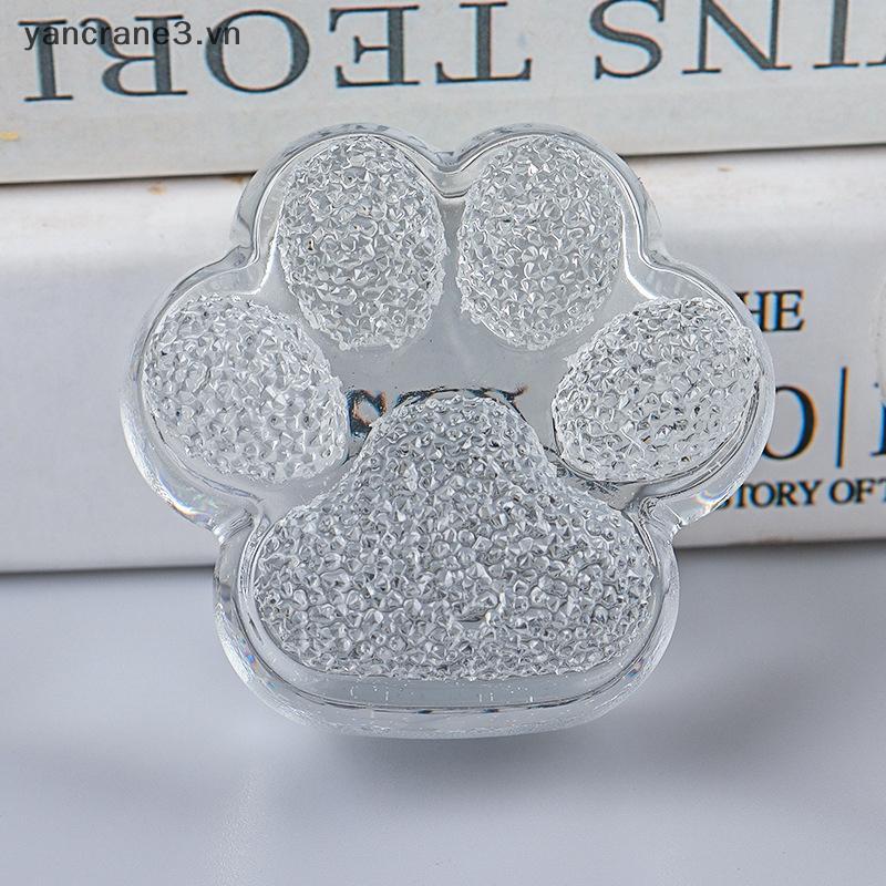 {YAN} 1 Chiếc Khuôn In Hình Chân Mèo Khuôn Silicon Chân Chân In Hình Paw Chảo Nướng Silicon Xà Phòng Đơn Khay Nến Máy Làm Khuôn {ya}