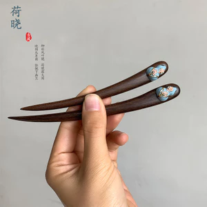 Kẹp Tóc Cuộn 13cm và 15cm - Thiết kế Hoa Sen & Hũ Phúc Lộc - Phụ Kiện Tóc Thời Trang
