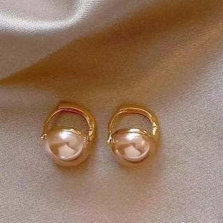 Tai Vòng Ngọc Trai Tròn Màu Champagne - Thiết kế tinh tế và sang trọng, phù hợp làm quà tặng