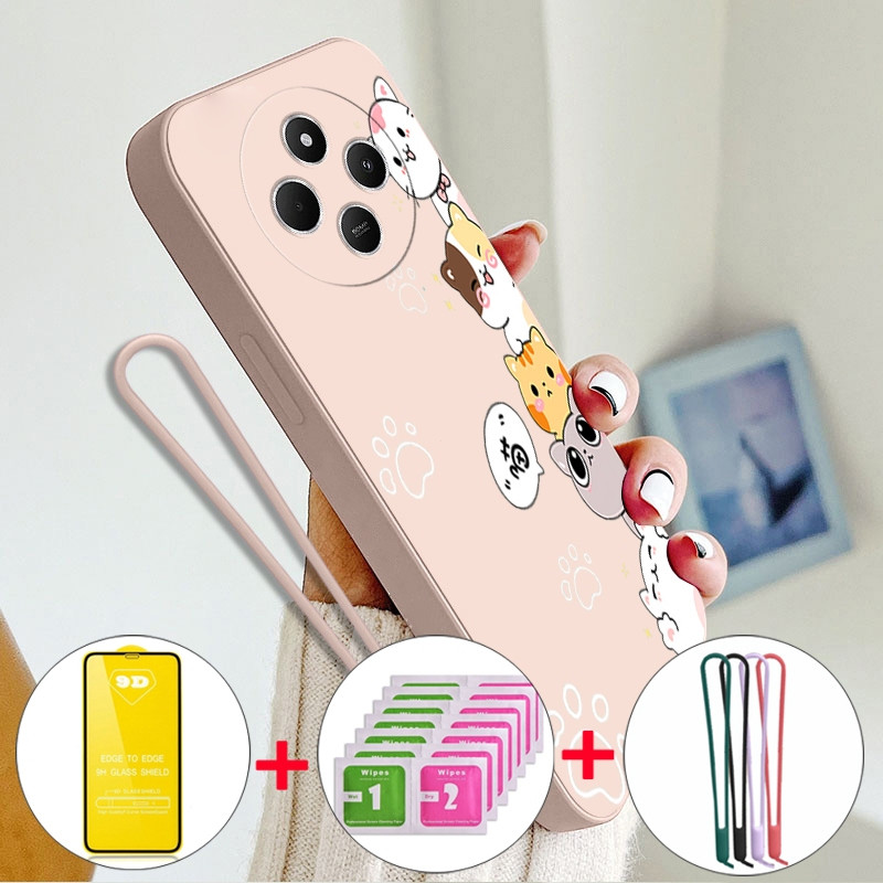 Ốp Lưng Cho redmi note 15 Pro 15C 15a A5 a7 Pro POCO C85X M8 PRO c71 5G Vỏ Điện Thoại Vỏ Mềm Silicon Lỏng Chống Sốc Thiết Kế Mới Thẩm Mỹ Hoạt Hình Mèo Dễ Thương YTMDZMM01