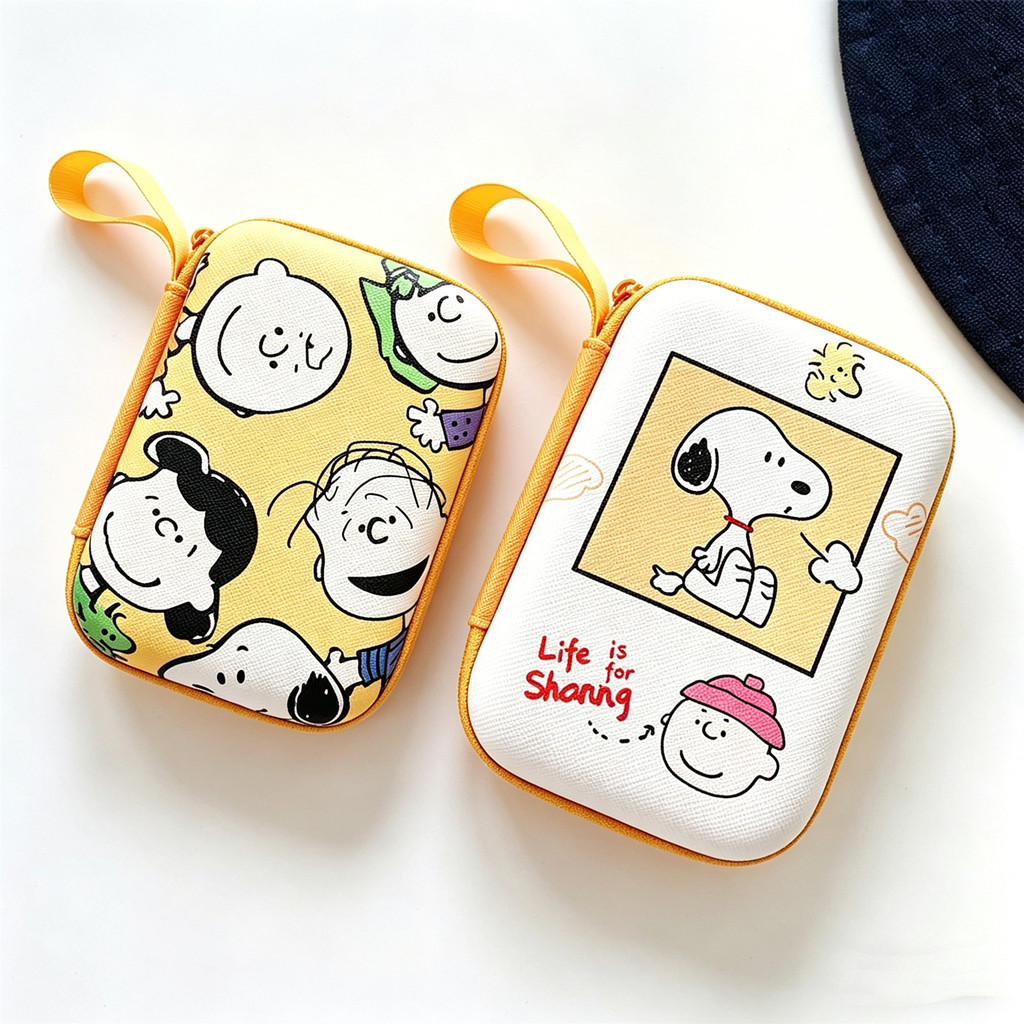 Dễ Thương Snoopy Du Lịch Người Tổ Chức Túi Bảo Quản Cáp Du Lịch Phụ Kiện Kỹ Thuật Số powerbank Túi Bảo Quản