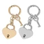 Yoo Heart Ổ Khóa Túi Quyến Rũ Trái Tim Móc Khóa Ví Charm Chain Phụ Kiện Túi Xách