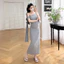 Trang phục bà bầu Váy quây in hình hoạt hình mùa hè