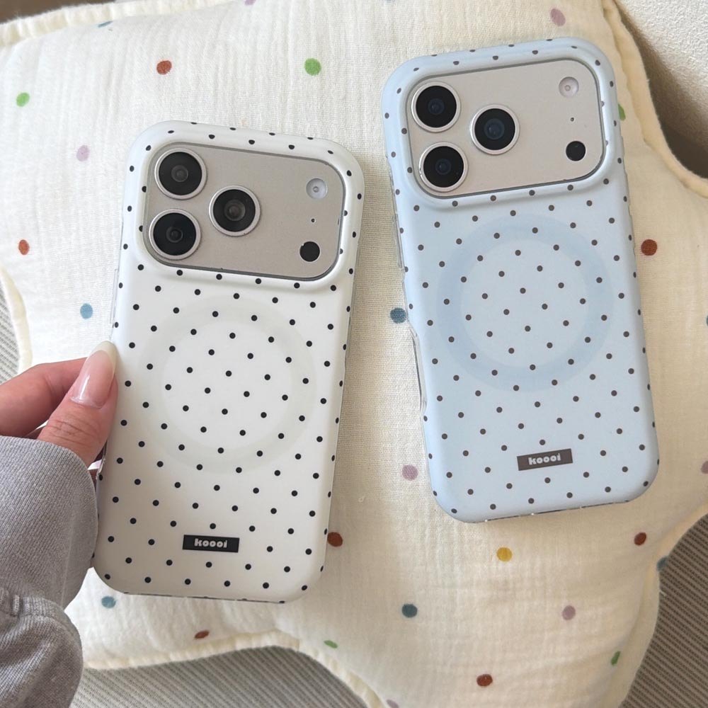 Ốp Lưng Cứng Tương Thích Với iPhone 13 14 14Pro 14ProMax 15 15Pro 15ProMax 16 16Pro 16ProMax 17 17Pro 17ProMax Vỏ Nam Châm Họa Tiết Điểm Sóng