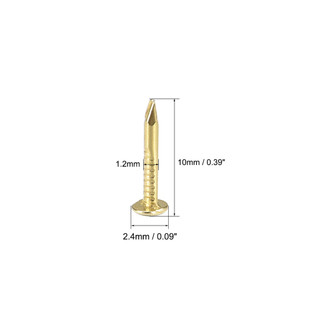 200 Chiếc Nhỏ Móng Tay Cổ Đồng Đường Kính 1.2 Mm Thép Carbon Mini Micro Nail Tack Stud Cho DIY Trang Trí Hộp Gỗ