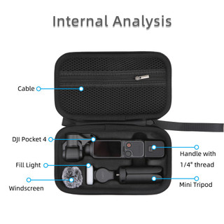 Dành Cho DJI Osmo Pocket 4 Túi Bảo Quản Tất Cả Các Vòng Bộ Túi Xách Di Động Hộp Bảo Quản vlog Túi Cầm Tay 4 Thể Thao Camera Phụ Kiện