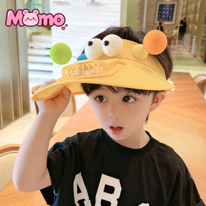 Mũ quạt hoạt hình cho bé trai và bé gái, mũ chống nắng ngoài trời mùa hè, mũ che nắng trẻ em