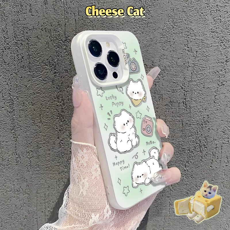 Ốp Lưng Mèo Béo Dễ Thương Có Gương Giá Đỡ Điện Thoại Cho iPhone 13 14 15 12 11 16 17 Pro Max 16E Xs Max XR 7Plus