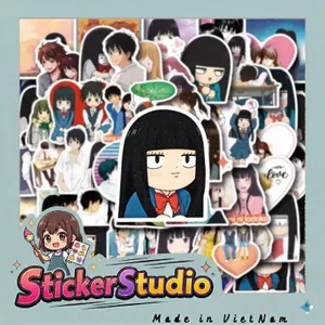 Set 20/60 Sticker Anime Kimi Ni Todoke Chống Nước Dán Laptop Vali Mũ Bảo Hiểm Sổ Tay
