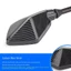 Sửa Đổi Xe Máy Gương Chiếu Hậu Đa Năng Có Đèn Gương Chiếu Hậu Phản Quang Gương LED Biến Tín Hiệu Chạy Nước Đèn Đôi Gương Chiếu Hậu