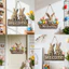 Thỏ Phục Sinh Trang Trí Tường Chào Mừng Danh Sách Trứng Phục Sinh Tulip Mặt Dây Chuyền Tường 2D