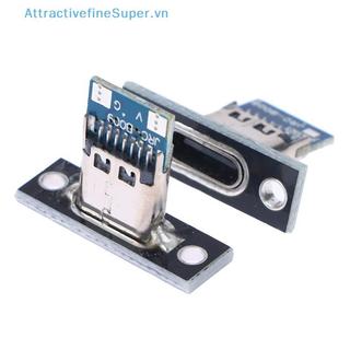 ASVN 10 Chiếc USB 3.1 Type-C Nữ Kết Nối Ja Với Vít Cố Định Tấm Cổng Sạc HOT
