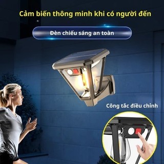 Đèn Cắm Vườn Năng Lượng Mặt Trời 2 Tính Năng Thông Minh Cảm Biến Chuyển Động Người Chống Nước IP65 đèn đường ngoài trời