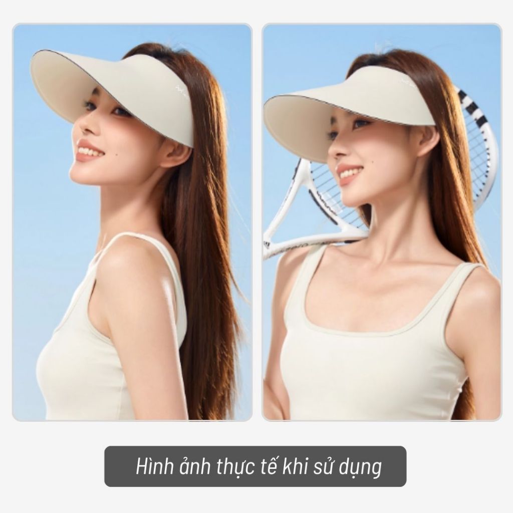 Mũ chống nắng Unicare, mũ nửa đầu chống tia UV vành rộng, phong cách trẻ trung cho nam và nữ