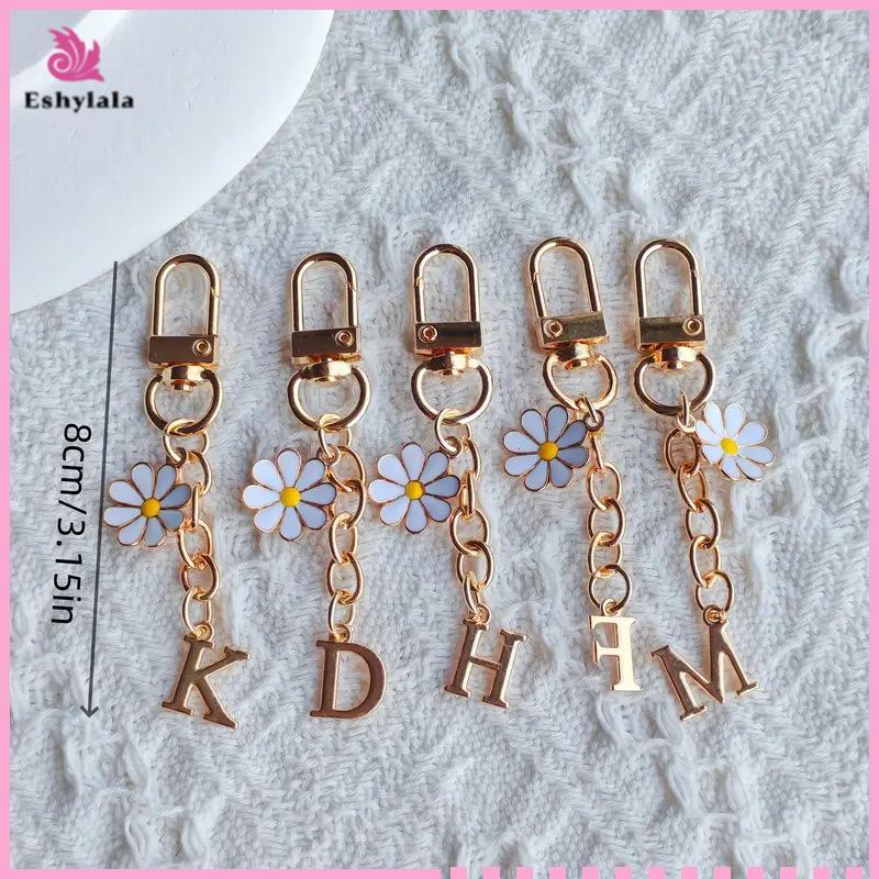 Móc Khóa Chữ Kim Loại Thời Trang A-Z 26 Chữ Cái Móc Khóa Quyến Rũ Điện Thoại Di Động Móc Khóa Túi Mặt Dây Chuyền Phụ Kiện Quà Tặng Cặp Đôi [MỚI]