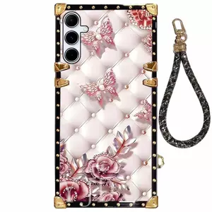 Ốp Lưng Cho Samsung Galaxy A17 A07 Graceful Flower Series Dây Đeo Tay Chống Rơi Vỏ Điện Thoại