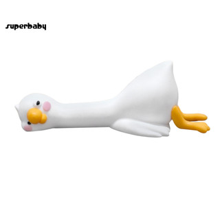 (Superbaby) Tượng vịt hoạt hình dễ thương Trang trí vịt cho màn hình máy tính Hình vịt Mini bằng nhựa 3d Hình vịt hoạt hình dễ thương Trang trí để trang trí màn hình Tv máy tính ô tô - dành cho bạn bè