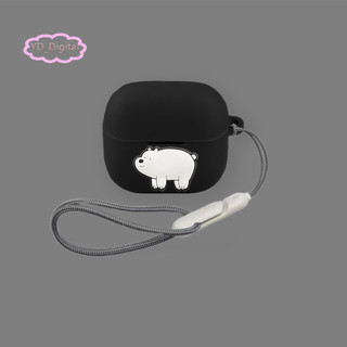 Dành cho Baseus Bass EP10 NC vỏ tai nghe silicon mềm dễ thương, chống sốc, bảo vệ tai nghe
