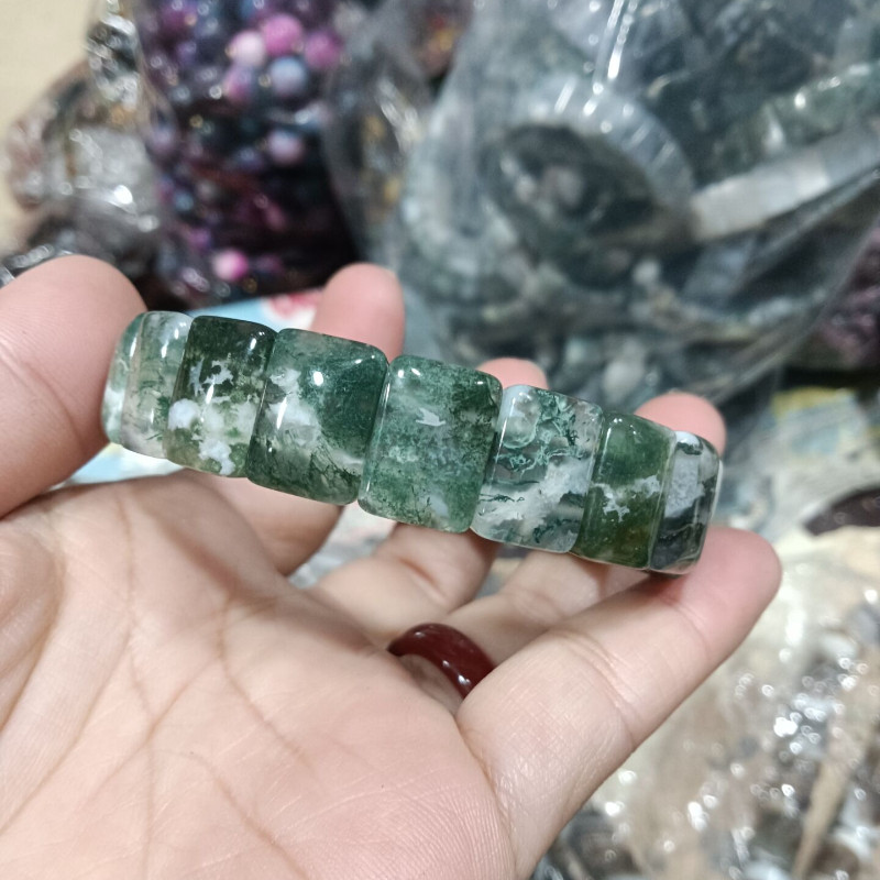 Trang sức mã não thủy sinh màu sắc tự nhiên, phong cách Bohemian nam nữ
