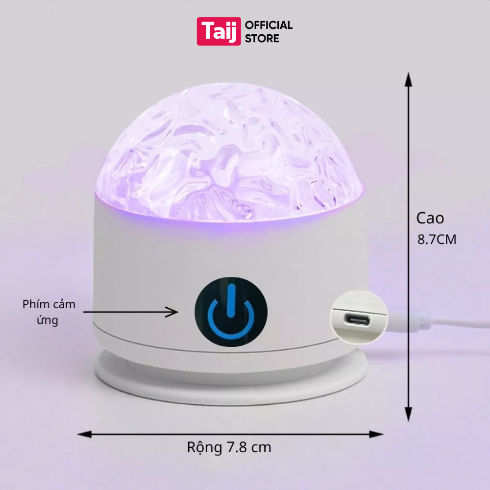 Đèn Bàn  LED Cực Quang 16 Màu Đổi Màu Kèm Remote, Đèn Trang Trí Phòng Khách, Làm Việc, Phòng Ngủ