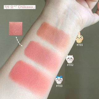 HỒNG BEAR Son Bóng CHIIKAWA Son Bóng Matte Lip Mud Dưỡng Ẩm Gương Son Môi