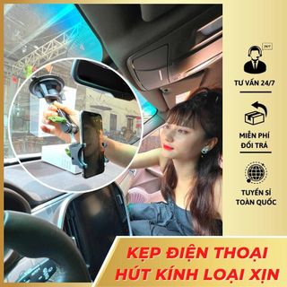 Giá đỡ điện thoại KIM LOẠI CHẮC CHẮN HÚT CHÂN KHÔNG cho ô tô