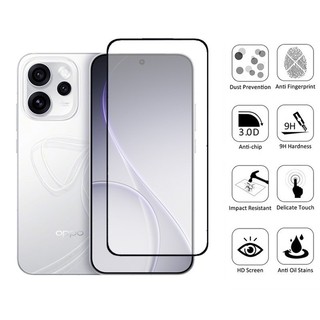 2 trong 1 OPPO Reno 15 Pro 9D Kính Cường Lực Bảo Vệ Màn Hình Cho OPPO Reno 15 14F 14 13 12 11 F 12F 11F 5G Với Ống Kính Máy Ảnh Phim