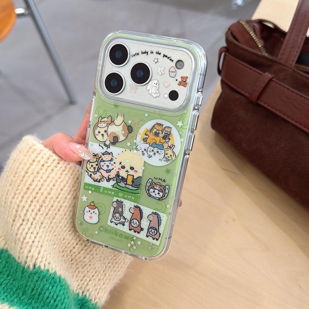 Ốp Lưng Cứng Tương Thích Với iPhone 13 14 14Pro 14ProMax 15 15Pro 15ProMax 16 16Pro 16ProMax 17 17Pro 17ProMax Ốp Họa Tiết Ngựa Xanh
