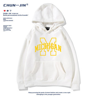Áo khoác Michigan Wolverines dài tay unisex cho nam, phù hợp sinh viên với thiết kế cổ điển.