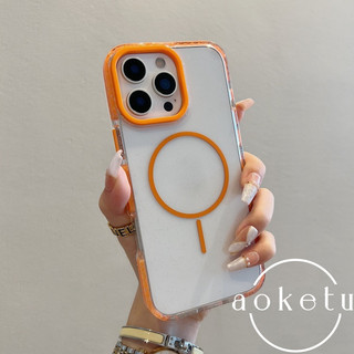 Vỏ điện thoại từ tính lấp lánh túi khí màu tương phản đơn giản phù hợp cho iPhone 12 13 14 15 16 Pro Max trong suốt bao gồm tất cả vỏ cứng silicon chống rơi