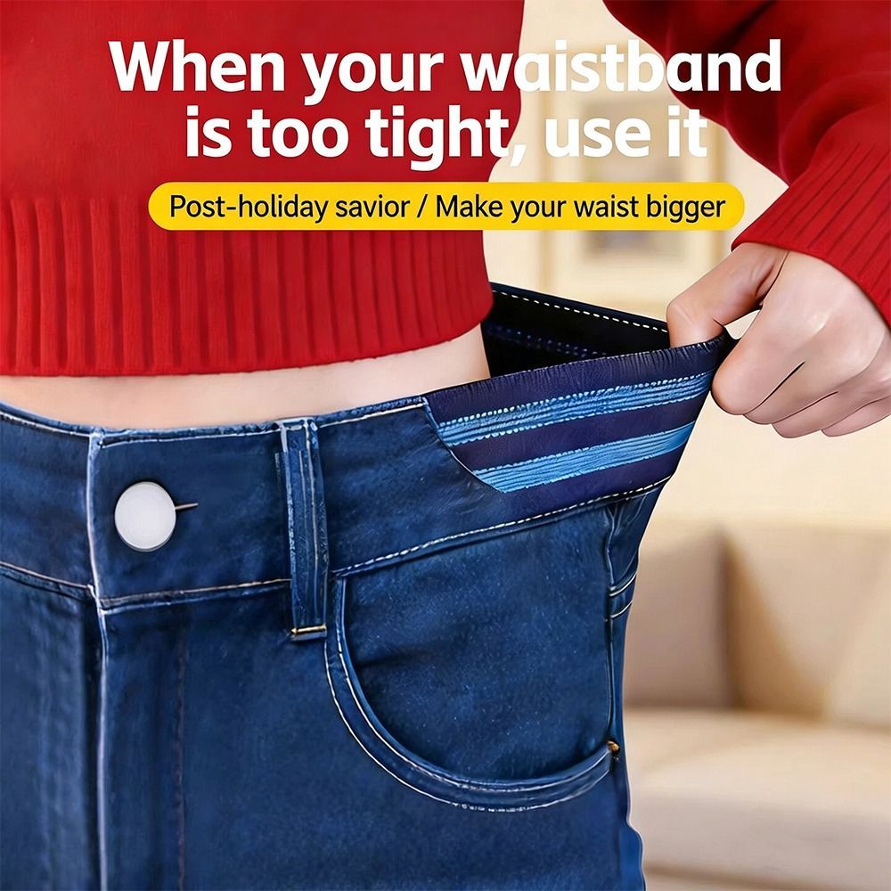 TOPTOOLCX Dụng cụ mở rộng thắt lưng đàn hồi có thể điều chỉnh, Dụng cụ may vá Polyester DIY Thắt lưng đàn hồi vô hình, Không khóa Không dấu vết Công cụ mở rộng eo có độ đàn hồi cao Quần jean / Váy