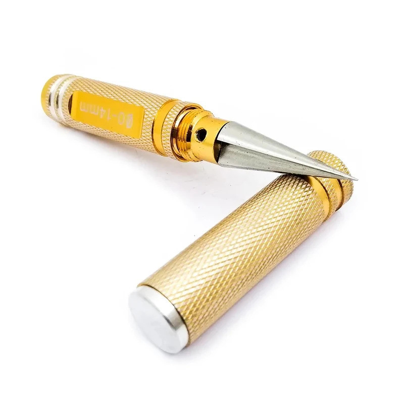 Dụng cụ mô hình phụ kiện thép không gỉ 0-14mm vỏ lỗ mở lỗ đục lỗ khoan lỗ khoan khoan