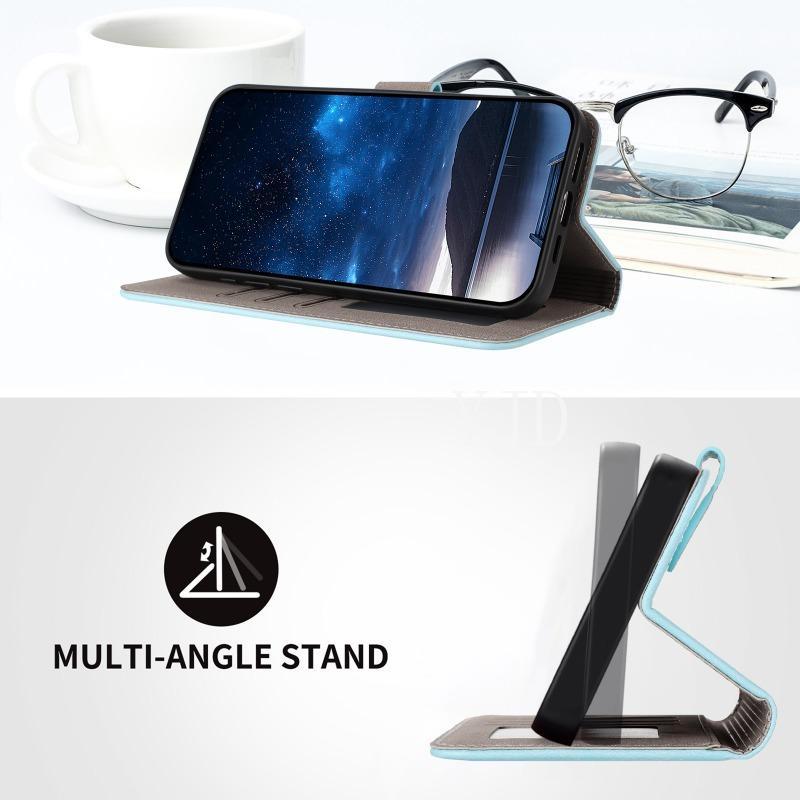 Ốp Lưng Cho Realme 16 Pro 16Pro + Thẻ Da Họa Tiết Sợi Carbon Solots Dây Đeo Tay Đóng Từ Tính Vỏ Điện Thoại Chống Rơi