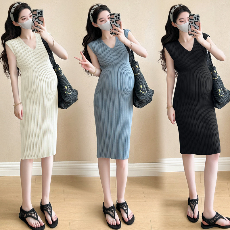 Trang phục bà bầu Thiết kế thời trang mùa hè Váy khí chất