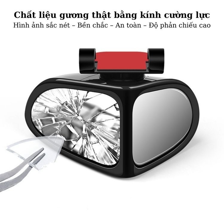 Gương chiếu hậu phụ cao cấp xoay 360 độ góc rộng Hỗ trợ đảo chiều / Quan sát bánh xe،Góc nhìn rộng, giảm điểm mù