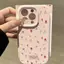 Hoa hoa nhỏ nhỏhù hợp với iPhone 12 Pro Max 17/16/13, vỏ gạo nếp mềm 15