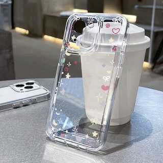Dành Cho IPhone 17 16 15 14 13 12 11 Pro Max X XR XS Max 6 7 8 Plus Tình yêu Bow Fine Hole trường hợp điện thoại
