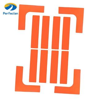 Perfeclan TPR Court Line Marker Set Kích thước hỗn hợp Bút đánh dấu màu cam cho Pickleball Tennis Cầu lông Bóng rổ Thực hành