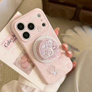 [Sheren] Ốp điện thoại búp bê hoa lấp lánh Thích hợp cho i17 16 15 14 13 12 11 pro max Vỏ bảo vệ chống sốc