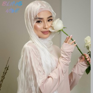 Khăn vải tuyn co giãn sáng bóng với viền xù, phù hợp mùa xuân/summer, quấn đầu phong cách phổ biến, đa năng và thời trang