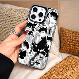 Ốp Lưng Iphone Phim hoạt hình thời trang Cho Iphone 7 xs xr 11 12 13 14 15 16 Pro Max Plus Detective Conan cartoon news