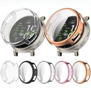 Ốp Bảo Vệ Màn Hình Cho Amazfit Active 3 Cao Cấp Mềm Mạ TPU Ốp Lưng Bảo Vệ Đồng Hồ Toàn Diện